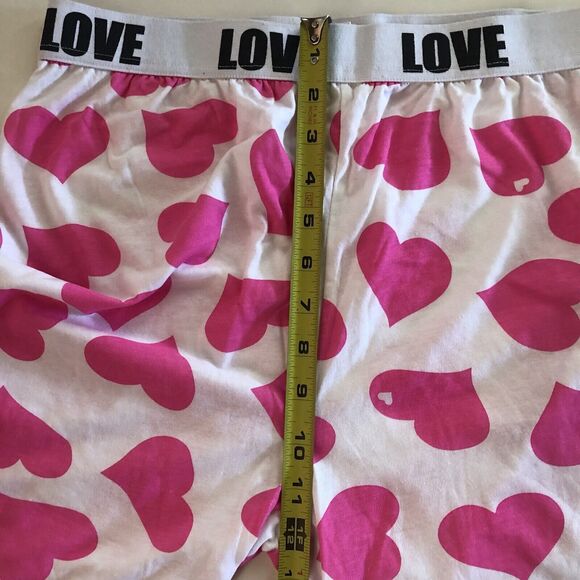 Roll Outta Bed Pink Heart Pajama Bottoms Juniors Size XL - Picture 6 of 13